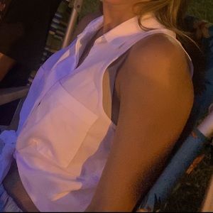 Bella Dahl XS Linen sleeveless top